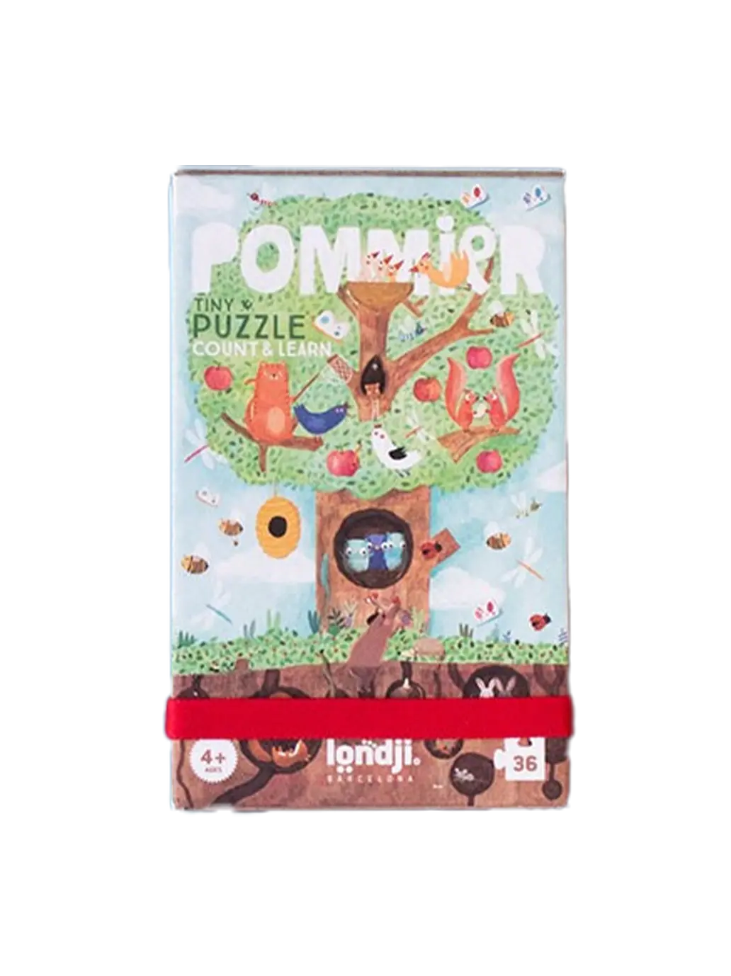 Puzzle kieszonkowe z grą obserwacyjną Jabłonka Londji BEBE Concept 