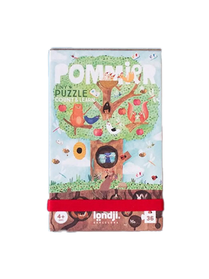 Puzzle kieszonkowe z grą obserwacyjną Jabłonka Londji BEBE Concept 