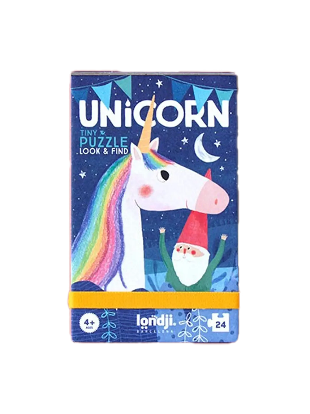 Puzzle kieszonkowe z grą obserwacyjną Jednorożec Londji BEBE Concept 