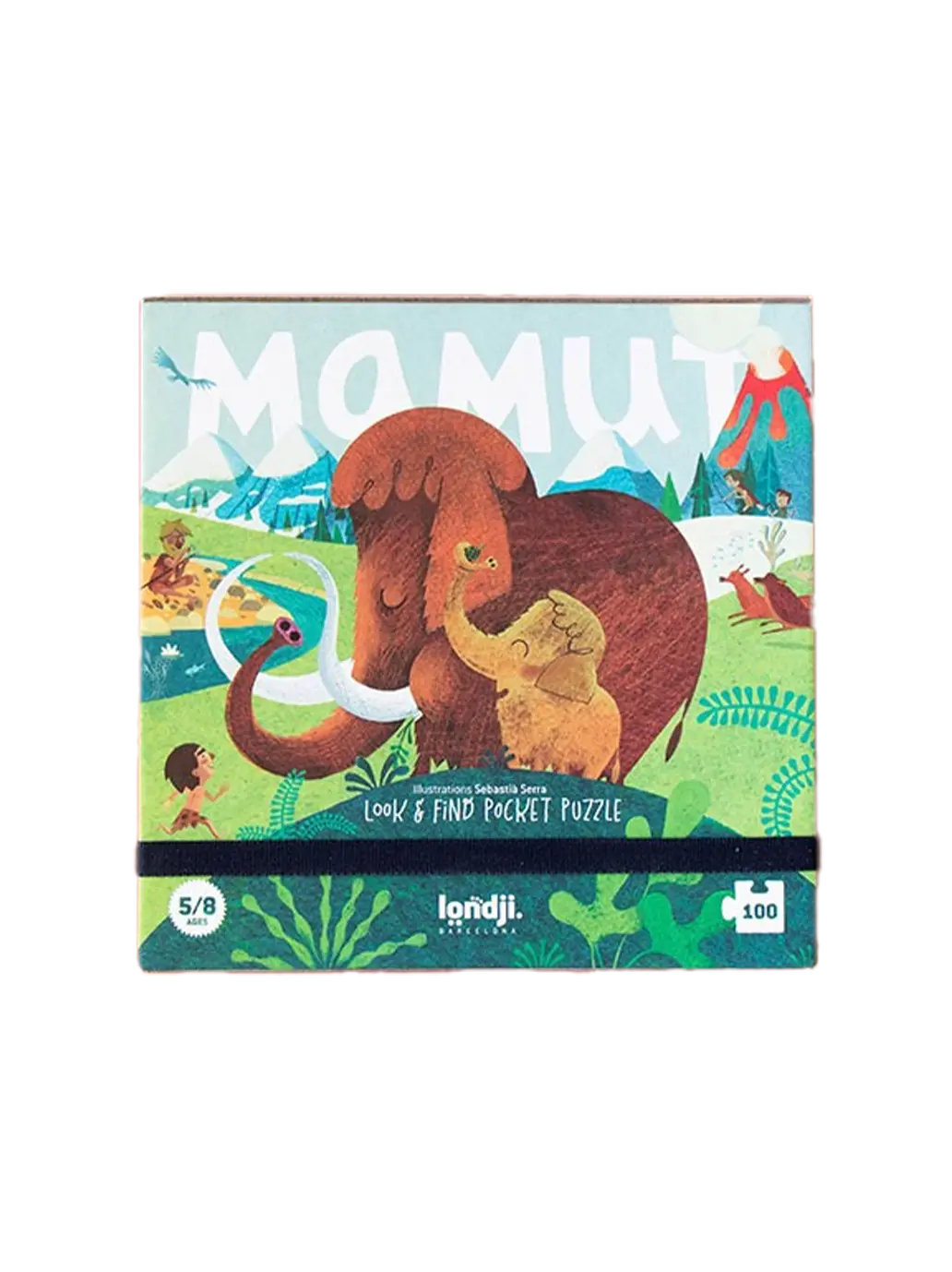 Puzzle kieszonkowe z grą obserwacyjną Mamut Londji BEBE Concept 