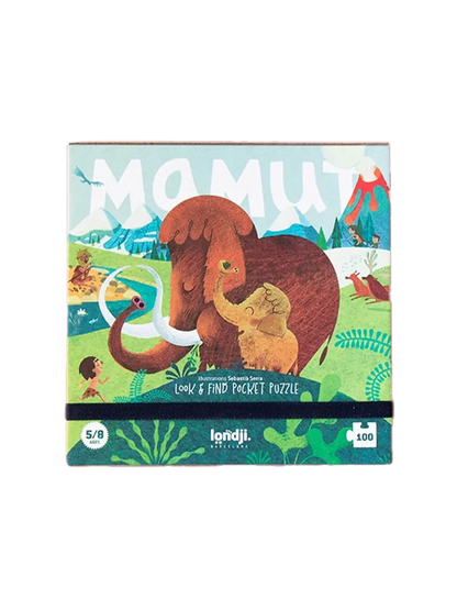 Puzzle kieszonkowe z grą obserwacyjną Mamut Londji BEBE Concept 