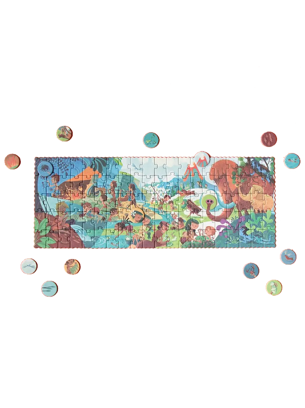 Puzzle kieszonkowe z grą obserwacyjną Mamut Londji BEBE Concept 