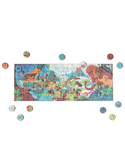 Puzzle kieszonkowe z grą obserwacyjną Mamut Londji BEBE Concept 