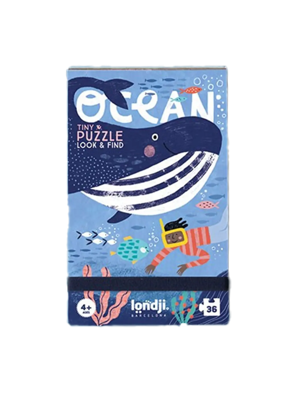 Puzzle kieszonkowe z grą obserwacyjną Ocean Londji BEBE Concept 