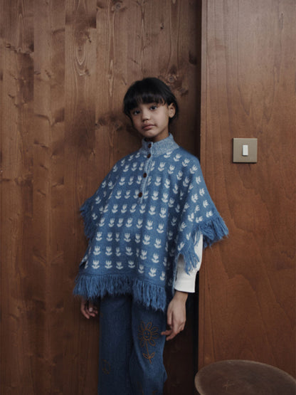 Kalhoty Hippy embroidered denim pants DENIM