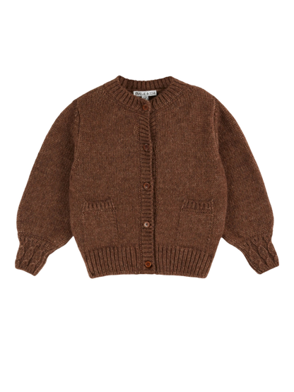 Doudou-Strickjacke CHATAIGNE