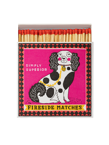 Luxury matches in a decorative box STAFFORDSHIRE FIGURE