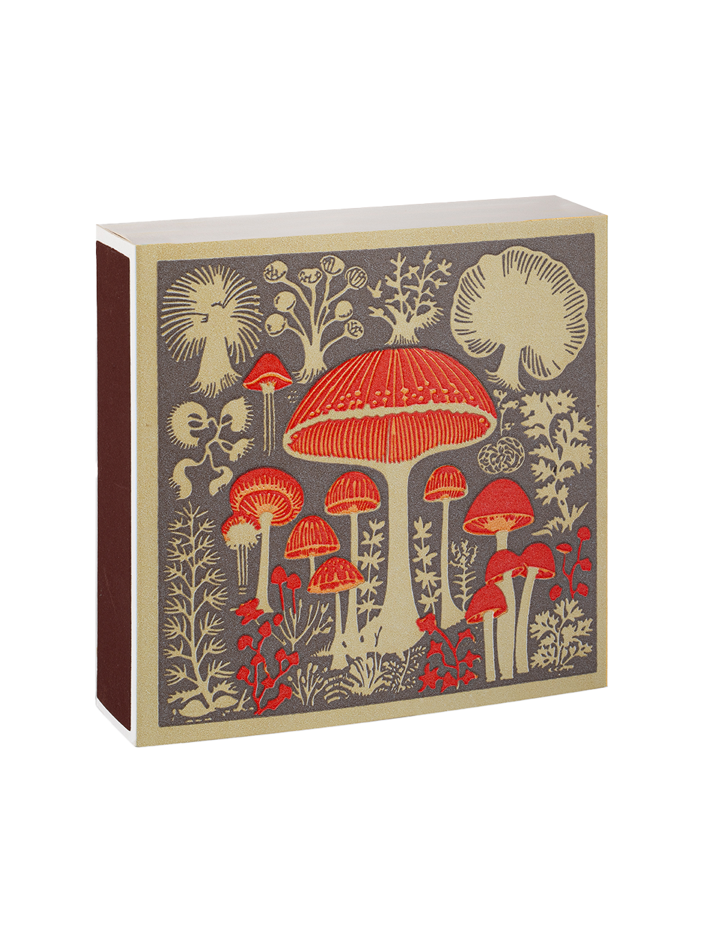 Luksusowe zapałki w ozdobnym pudełku MUSHROOM
