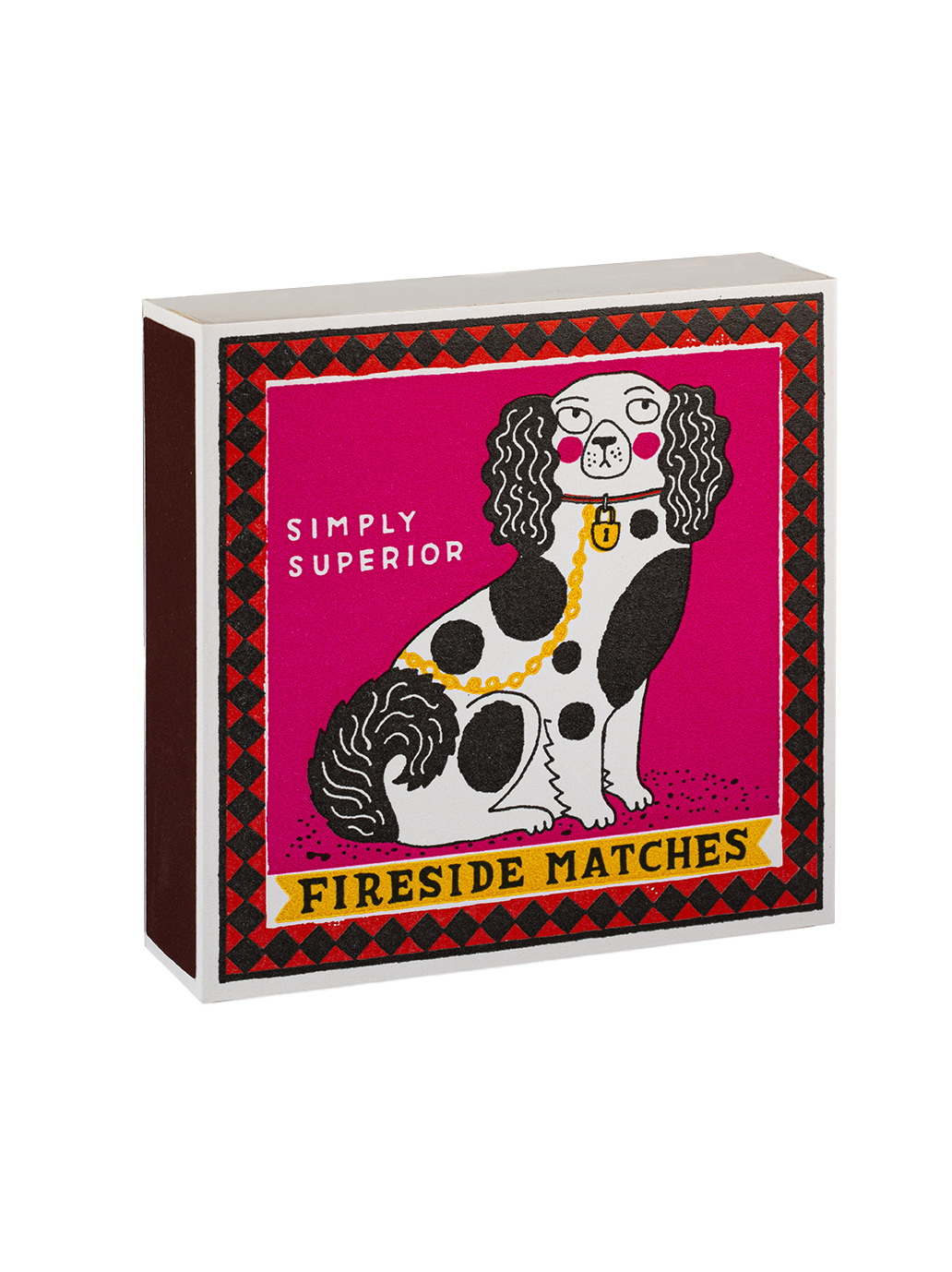 Luxury matches in a decorative box STAFFORDSHIRE FIGURE