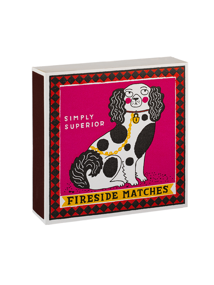 Luxury matches in a decorative box STAFFORDSHIRE FIGURE