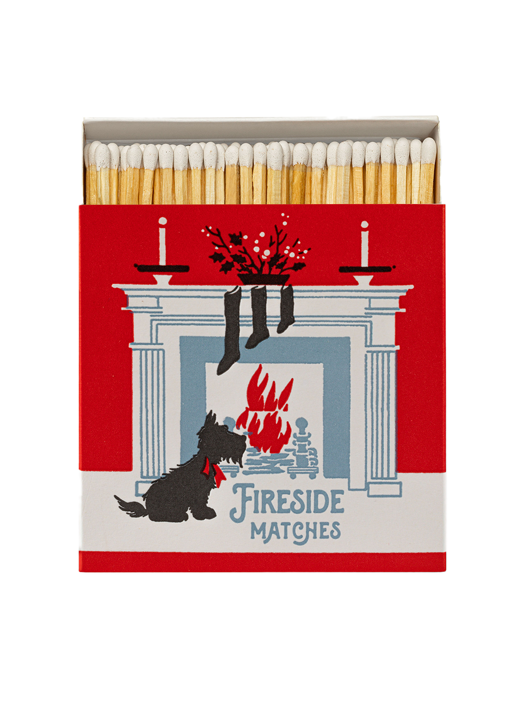 Luksusowe zapałki w ozdobnym pudełku FIRESIDE
