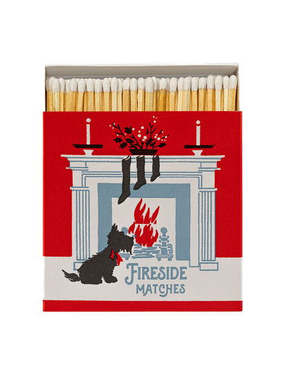 Luksusowe zapałki w ozdobnym pudełku FIRESIDE