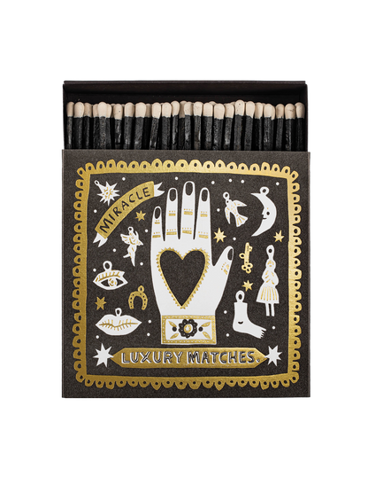 Luxury matches in a decorative box BLACK MIRACLE