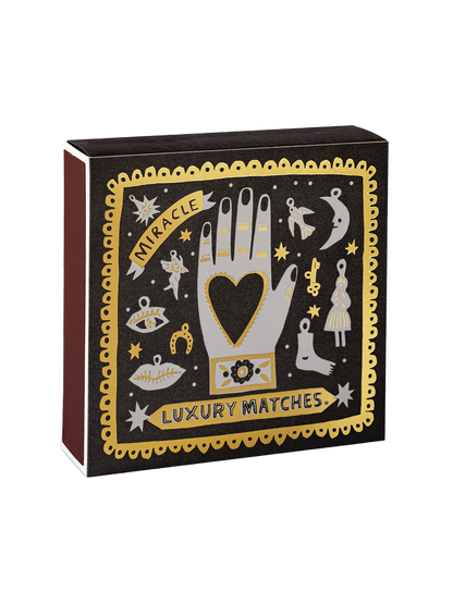 Luxury matches in a decorative box BLACK MIRACLE