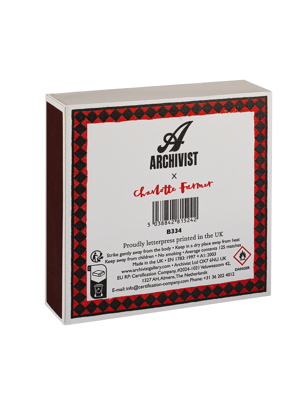 Luxury matches in a decorative box