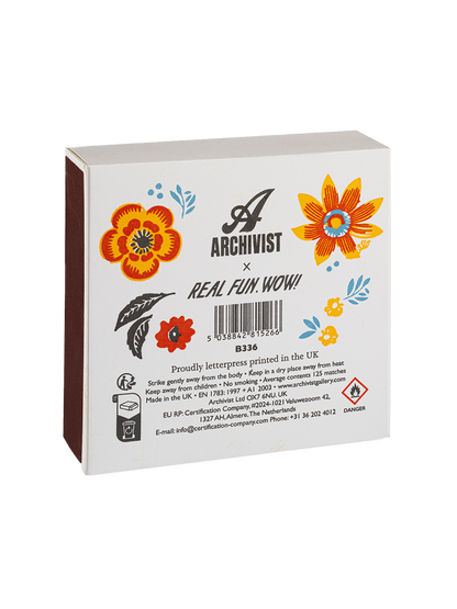 Luxury matches in a decorative box FLOWER
