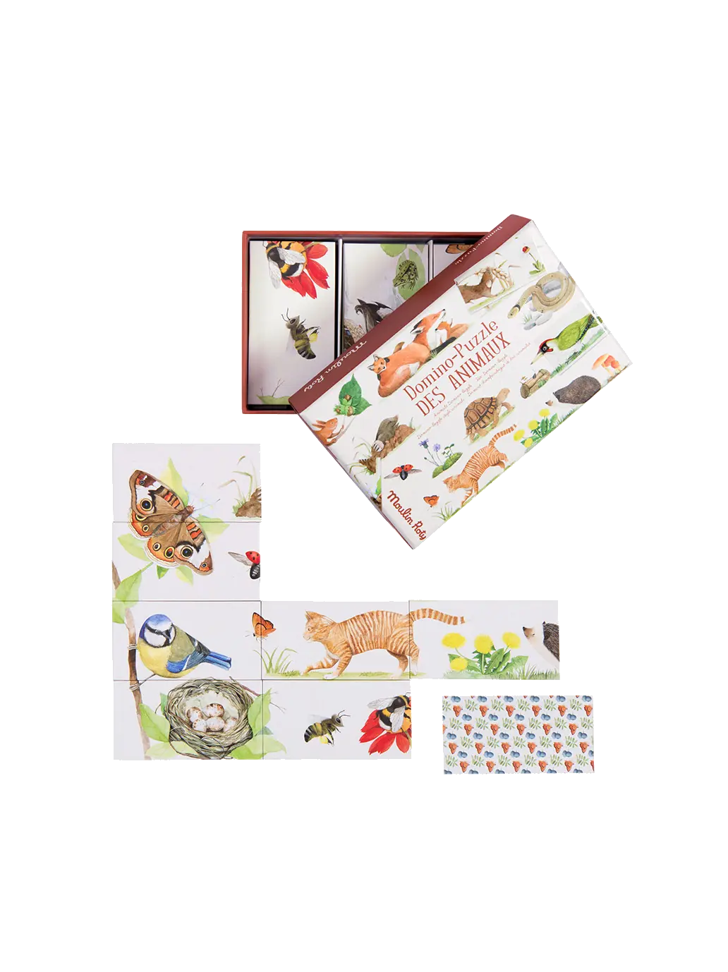 Gra zwierzęce domino Moulin Roty BEBE Concept 