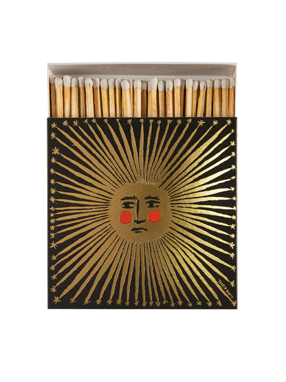 Luxury matches in a decorative square box SUN RAY