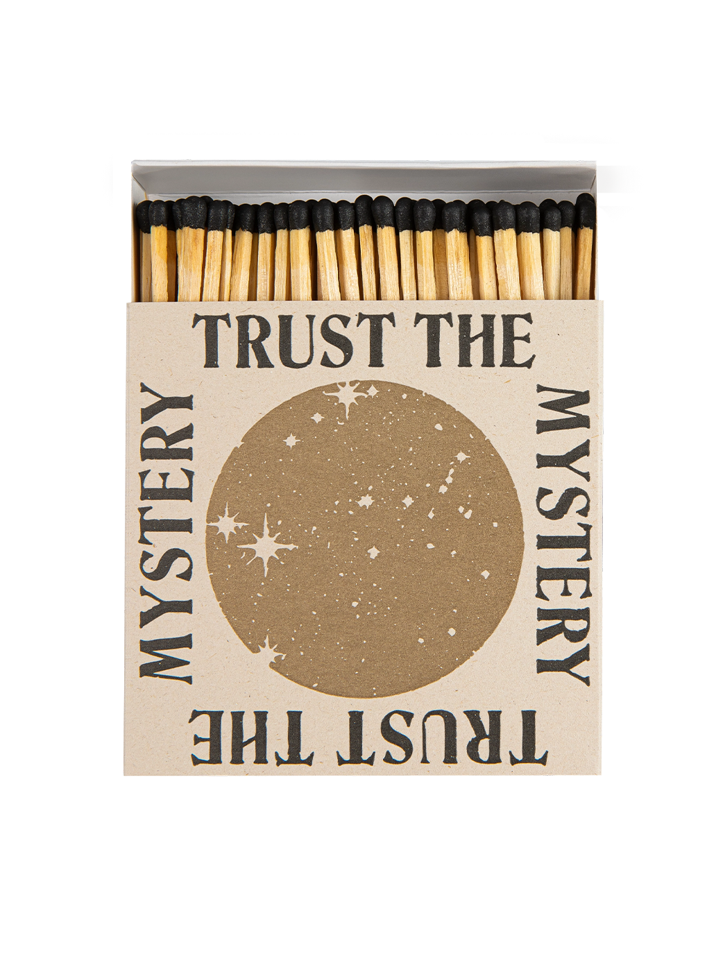 Luksusowe zapałki w ozdobnym pudełku TRUST THE MYSTERY
