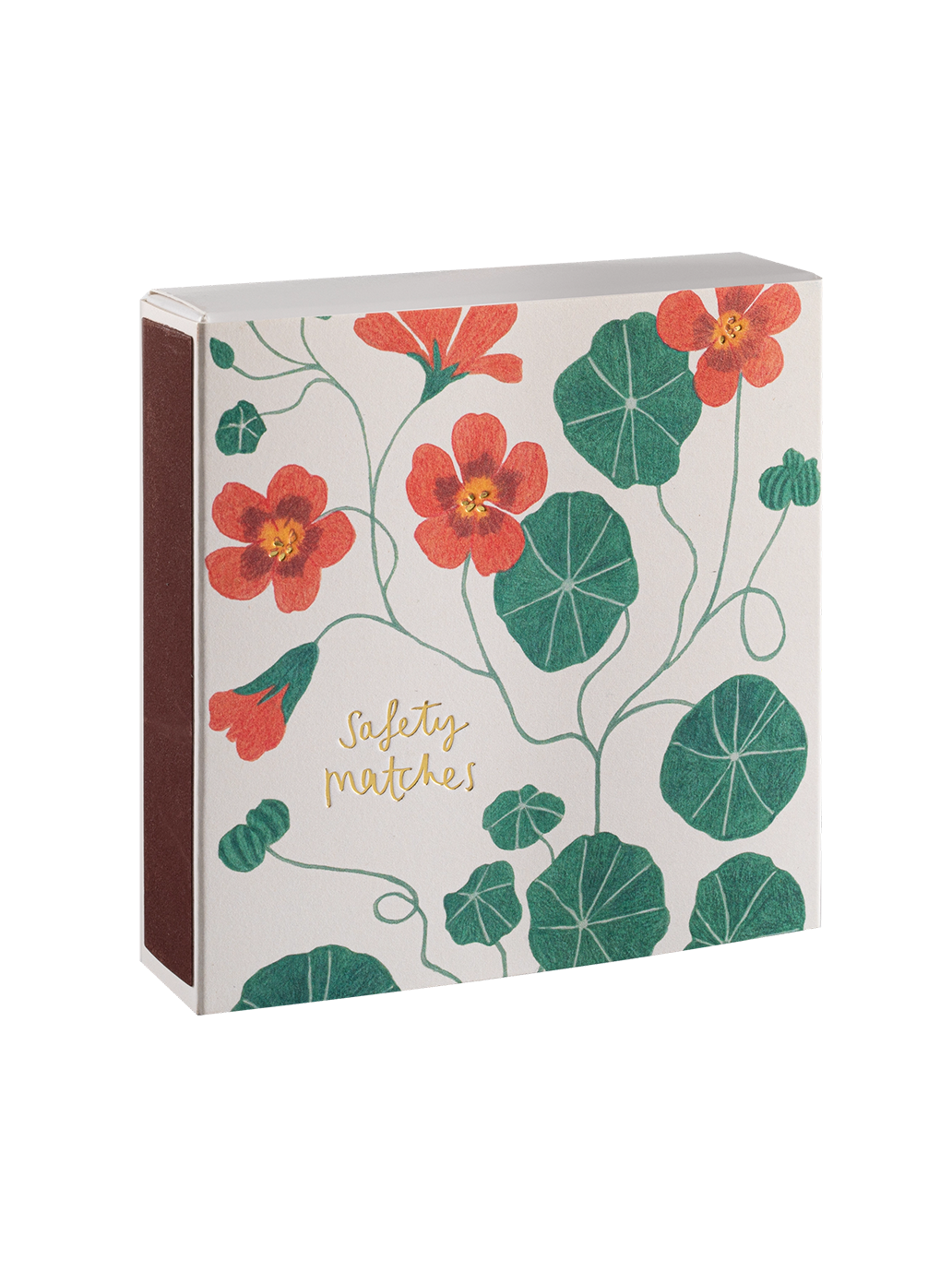 Allumettes de luxe dans une boîte décorative NASTURTIUM