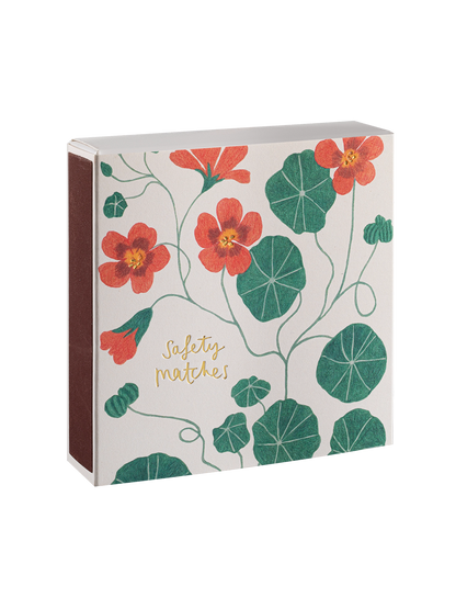 Allumettes de luxe dans une boîte décorative NASTURTIUM