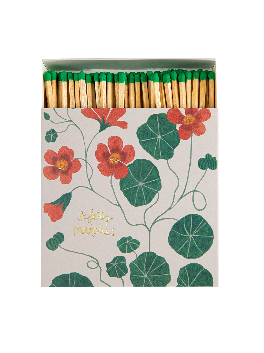 Allumettes de luxe dans une boîte décorative NASTURTIUM