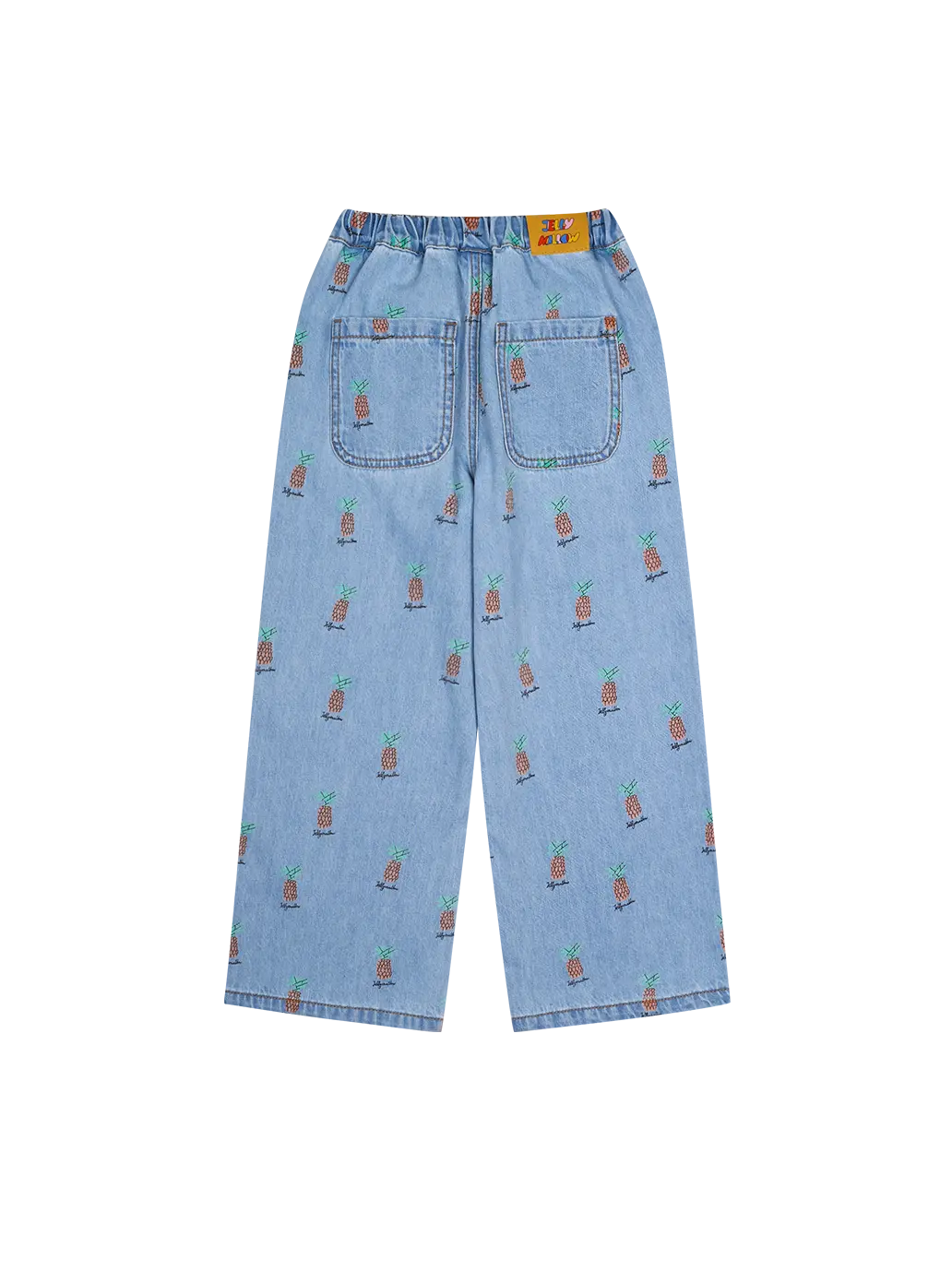 Pineapple Light Denim Pants Jelly Mallow BEBE Concept 