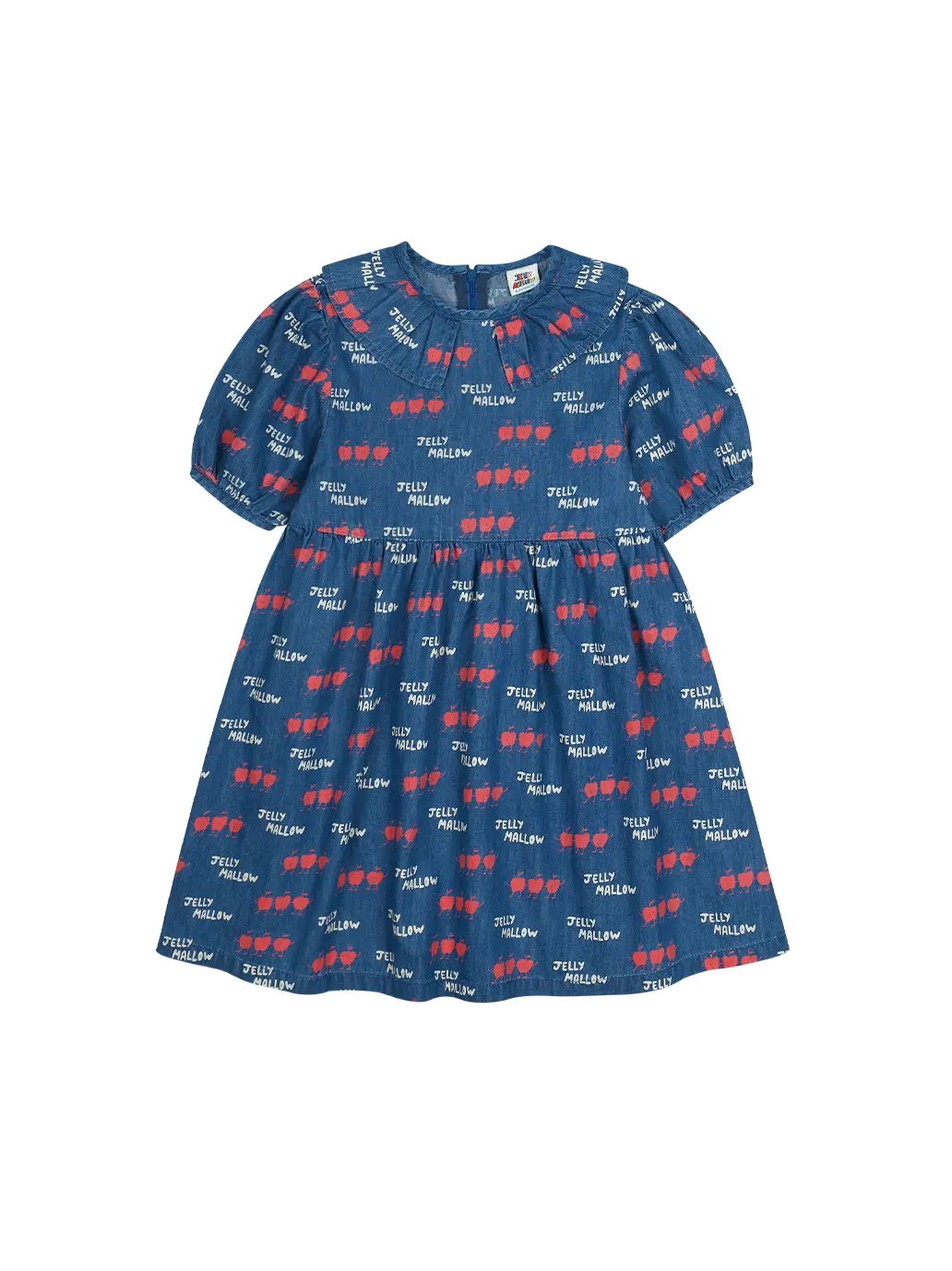 Dancing Apple Denim Dress Jelly Mallow BEBE Concept 