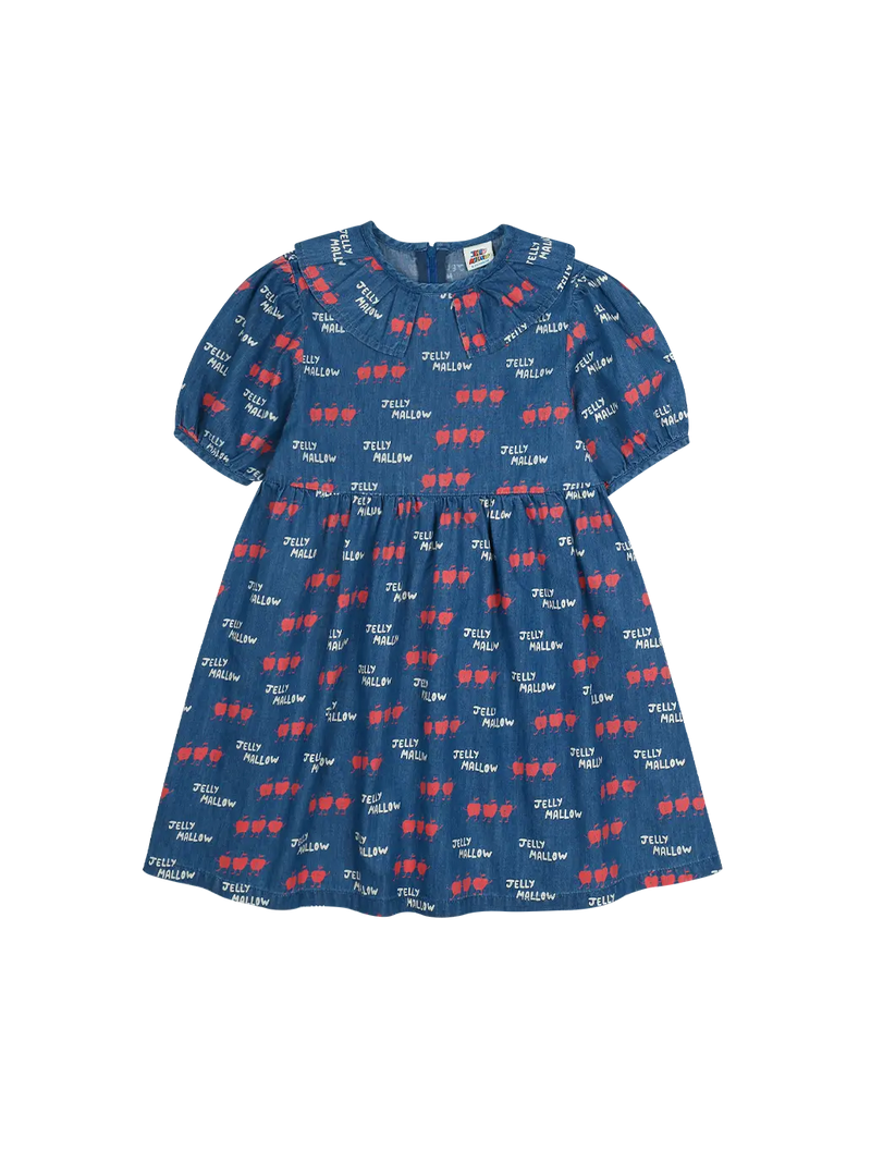 Dancing Apple Denim Dress Jelly Mallow BEBE Concept 