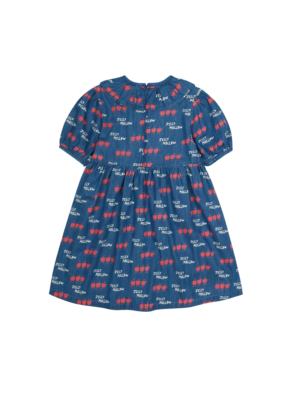 Dancing Apple Denim Dress Jelly Mallow BEBE Concept 