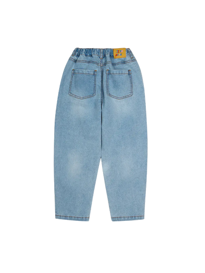 Elephant Brushed Denim Pants Jelly Mallow BEBE Concept 