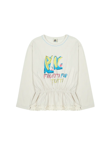 Fruitti Lace Longsleeve T-shirt Jelly Mallow BEBE Concept 