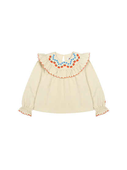 Apple Flower Ruffle Blouse Jelly Mallow BEBE Concept 