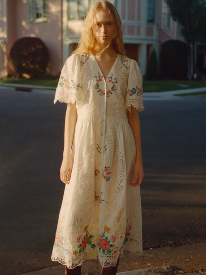 Astrid Embroidery Midi Dress SEA New York BEBE Concept 