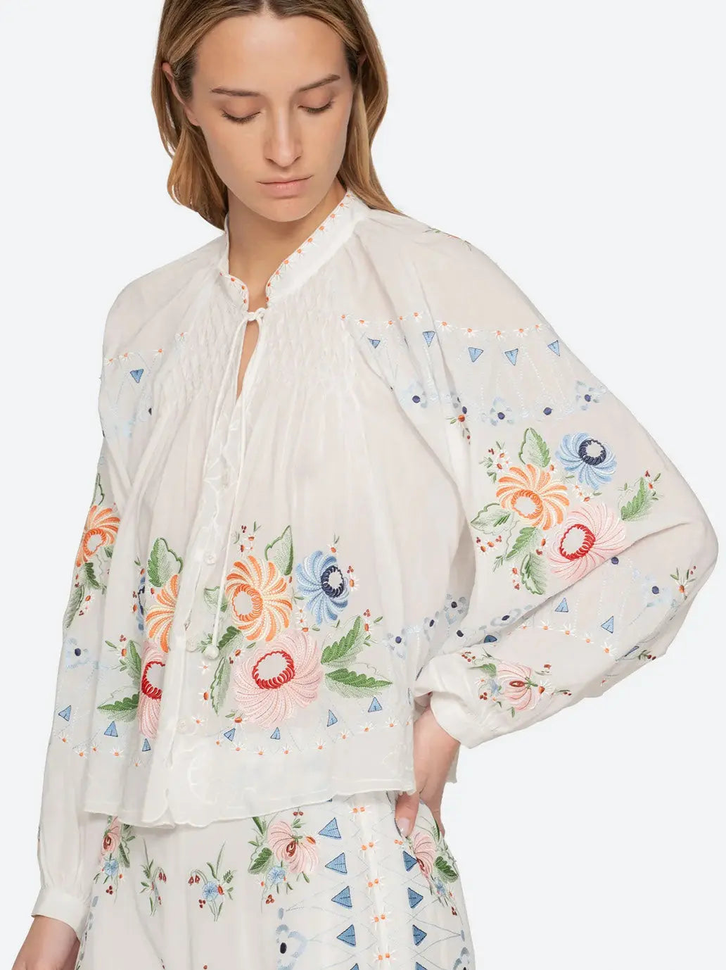Serafina Embroidery Blouse SEA New York BEBE Concept 