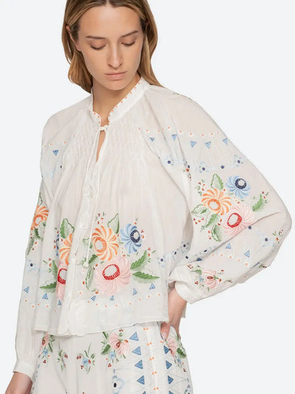 Serafina Embroidery Blouse SEA New York BEBE Concept 