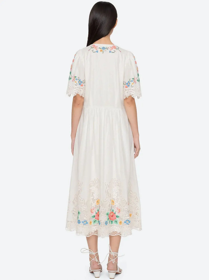 Astrid Embroidery Midi Dress SEA New York BEBE Concept 