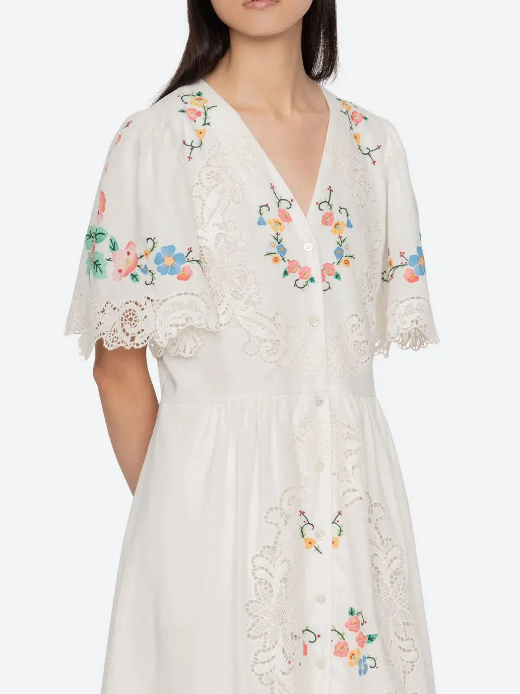 Astrid Embroidery Midi Dress SEA New York BEBE Concept 