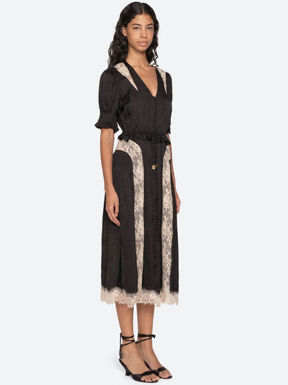 Abito midi Ethel BLACK