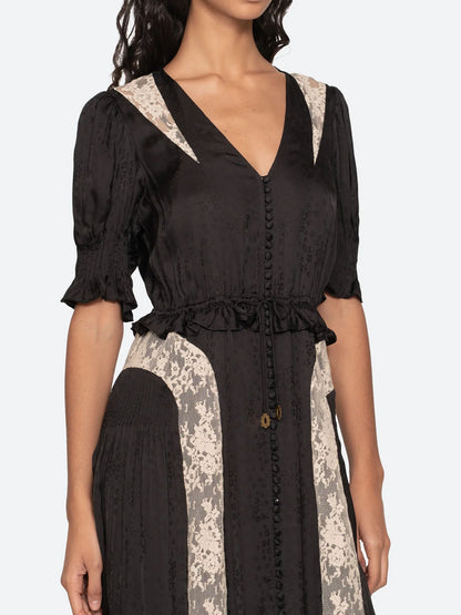 Abito midi Ethel BLACK