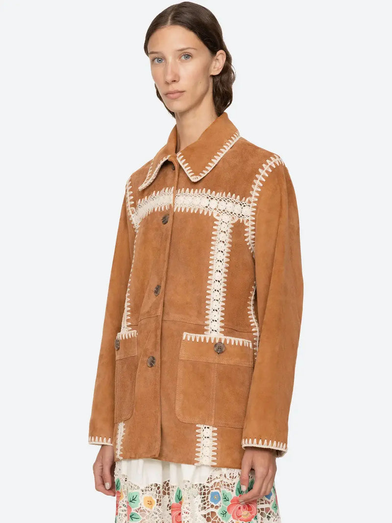 Irena Suede Jacket SEA New York BEBE Concept 