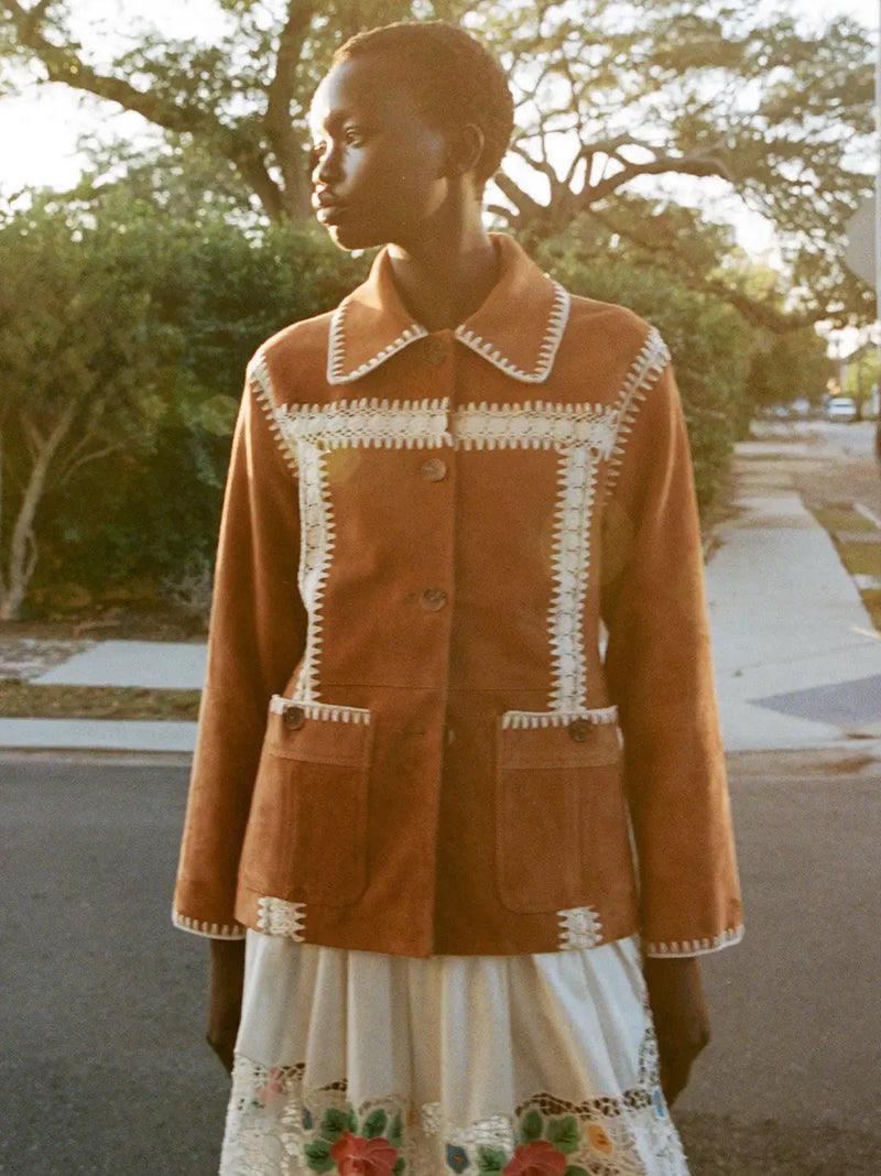 Irena Suede Jacket SEA New York BEBE Concept 