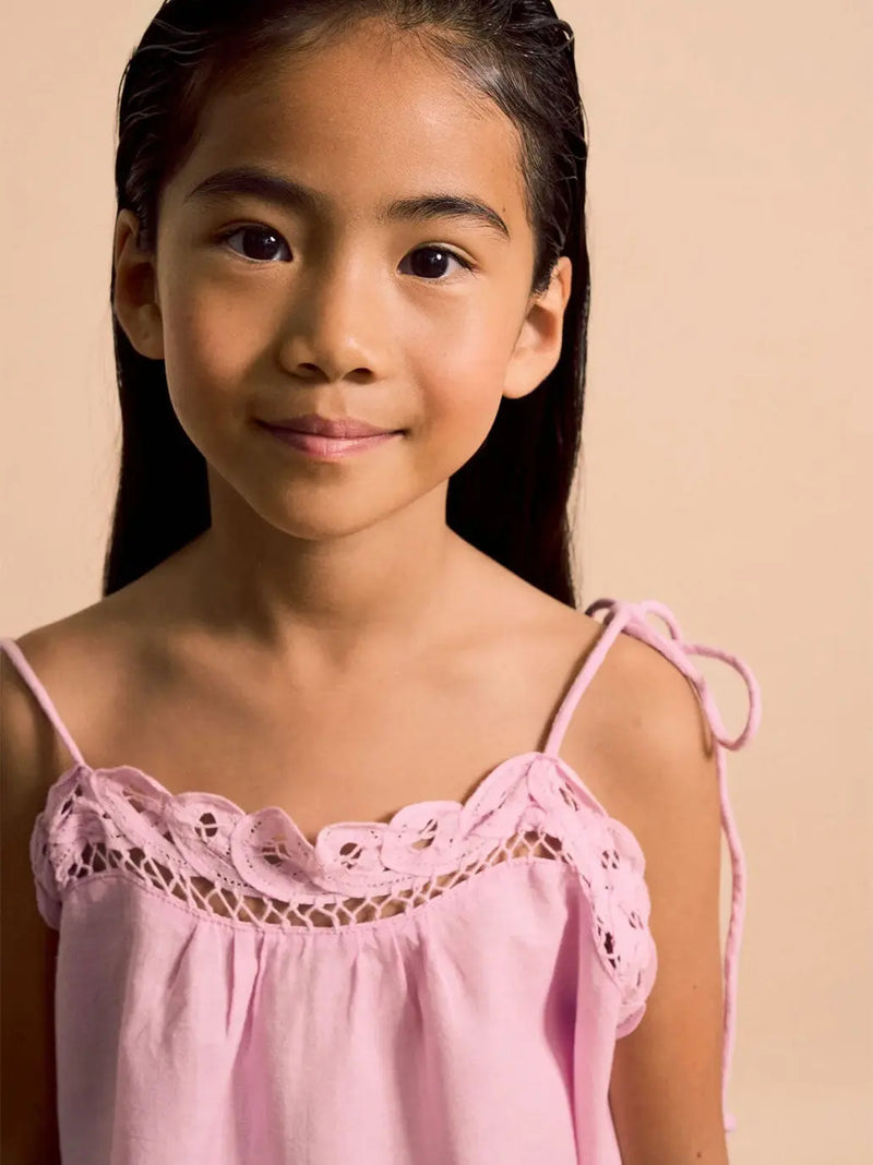 Isla Lace Top Pink Maison Mangostan BEBE Concept 