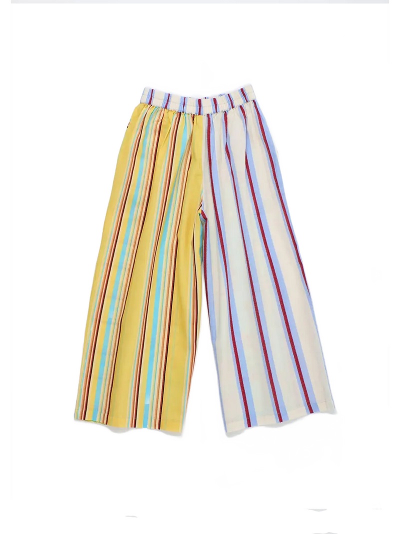 Vintage Flowers Patchwork Pants Mint Maison Mangostan BEBE Concept 