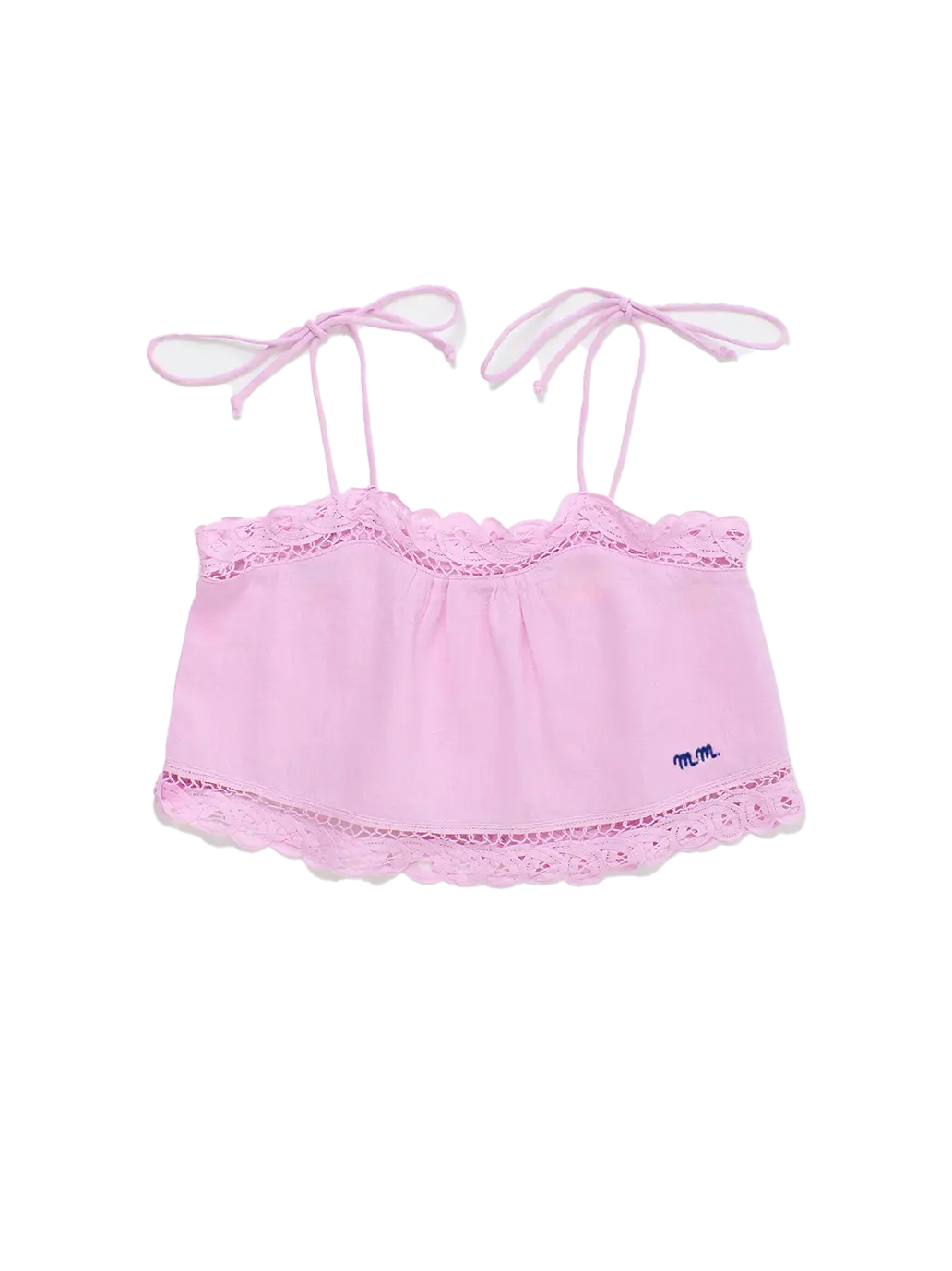 Isla Lace Top Pink Maison Mangostan BEBE Concept 