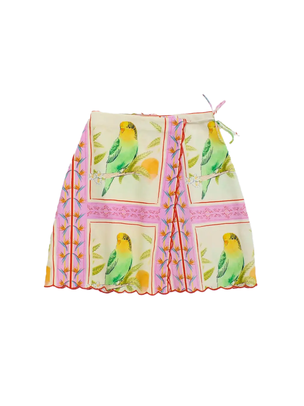 Birds Patchwork Skirt Maison Mangostan BEBE Concept 