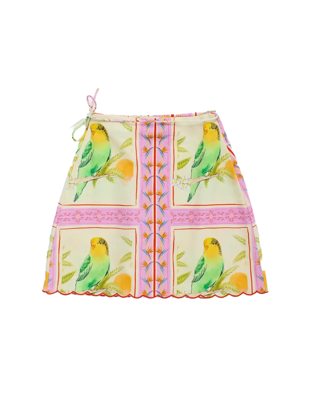 Birds Patchwork Skirt Maison Mangostan BEBE Concept 