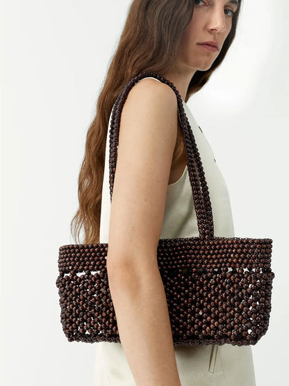 Wooden Beads Mini Bag Cordera BEBE Concept 