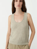 Linen &amp; Cotton Flecked Tank Top Cordera BEBE Concept 