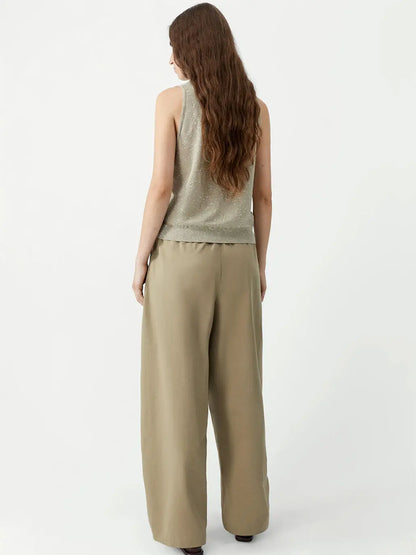 Linen &amp; Cotton Flecked Tank Top Cordera BEBE Concept 